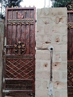 Wrought Iron Gate Pedestal walk way Gate by DolfJane Integrated Global Services
